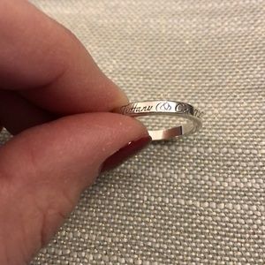 Tiffany Slim Address Ring Sz 9
